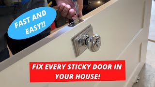 YOU Can Fix Every Sticky Door In Your House Fast For As Little As $20!!