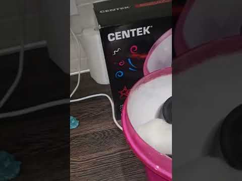 Как сделать сахарную вату дома? Аппарат для сахарной ваты Centek #shorts