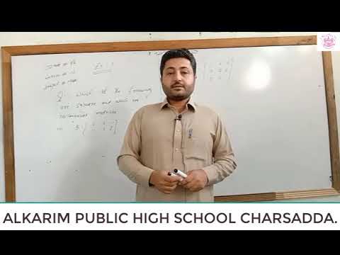 Mathematics Matrices Unit 1 lec 2 By Sir Kamil Azam