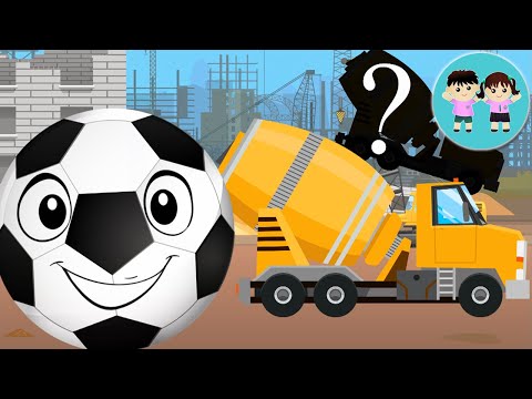 Poznasul Bo ghiceste Siluete de Masini de Constructii - Copilasi Dragalasi