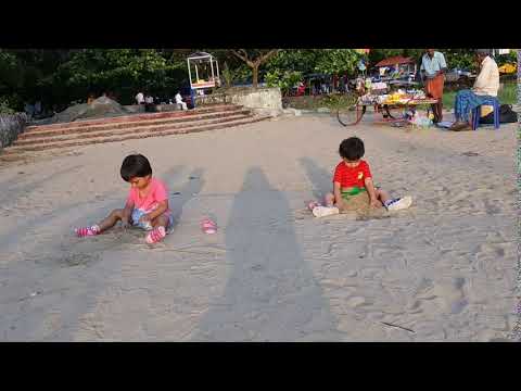 Playing in Sand Aleppey Beach |Alappuzha|Part-2 | Jashn Gagrai & Khwab Gagrai