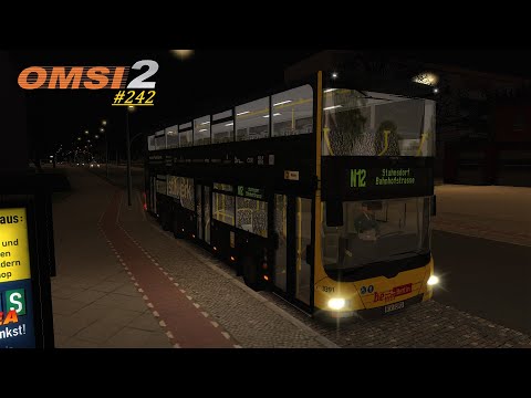 Lets Play Omsi 2 #242 Berlin BRT Auf der Linie N12 [HD][GER]