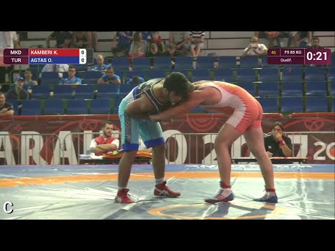 Qual. FS - 85 kg: O. AGTAS (TUR) df. K. KAMBERI (MKD) by VSU, 10-0