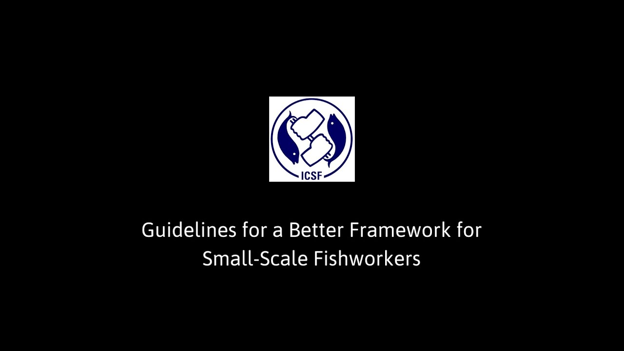 Guidelines for A Better Framework for Small-scale Fishworkers