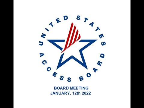 Access Board Meeting - January 12th 2022