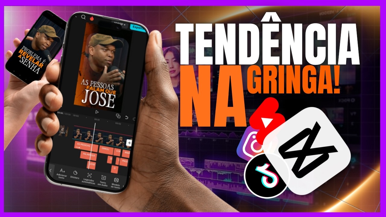 Como DOMINAR a NOVA EDIÇÃO da GRINGA pelo CAPCUT celular ( TENDÊNCIA 2025 )