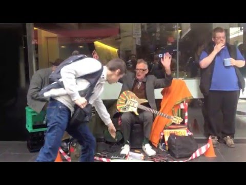 ROSS HANNAFORD - BUSKING FLINDERS LANE