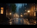 Victorian London The Dark Alley Rain Sounds Thunder Sounds Horses Bells
