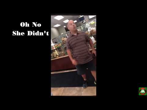 angry guy in bagel shop