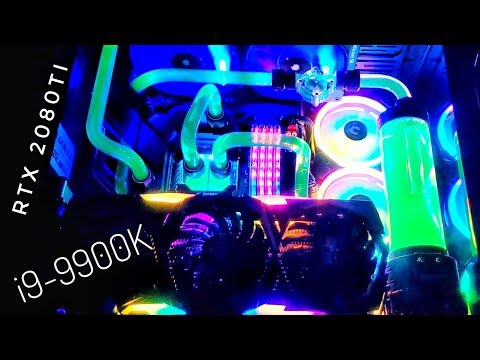 TIME LAPSE $5000 CUSTOM GAMING WATERCOOLED PC BUILD RGB GPU