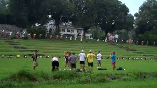 in the rain Carolina Crown's brass line at Allentown 2012