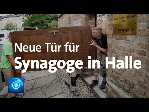 Nach Anschlag in Halle: Neue Tür für die Synagoge