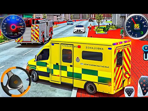 Ambulance Rescue City Driving 3D - 911 Rescue Emergency Van Simulator : Android Gameplay
