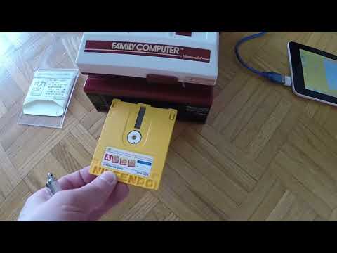 Famicom Disk System FDSStick w/ Windows Tablet
