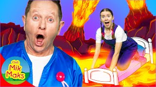 The Floor is Lava Dance & More | Safe Kids Songs & Games | The Mik Maks