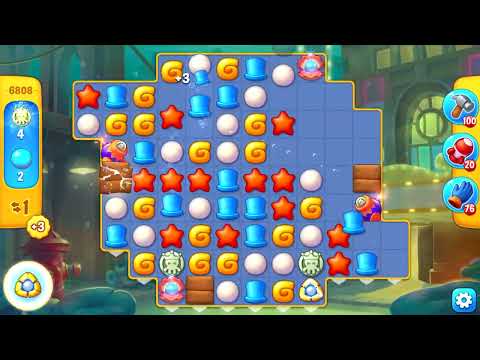 Fishdom6808 hard（フィッシュダム6808　ハード）　パズルゲーム