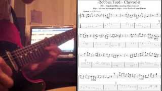 Max Slukhay - Robben Ford - Chevrolet (solo transcription/note/tab)