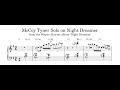 McCoy Tyner Solo on Night Dreamer - Piano Transcription (Sheet Music in Description)