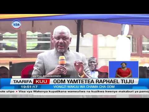 Viongozi wa ODM wataka serikali kuchukua hatua baada ya kutoweka kwa Tuju