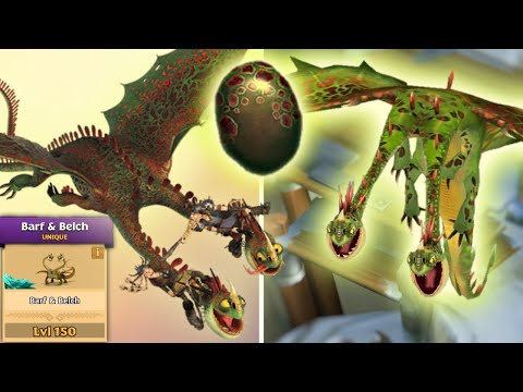 Barf & Belch (Ruffnut & Tuffnut's Zippleback) Max Level 175 Titan Mode | Dragons: Rise of Berk
