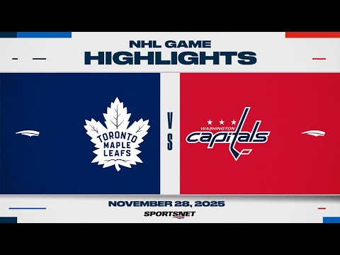 NHL Highlights: Maple Leafs vs. Capitals - November 28, 2025