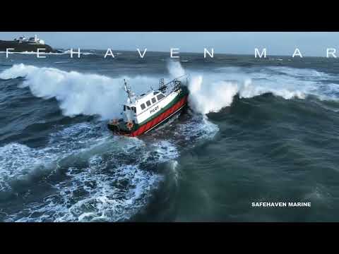 Storm Agnes and pilot boat Safehaven Marine