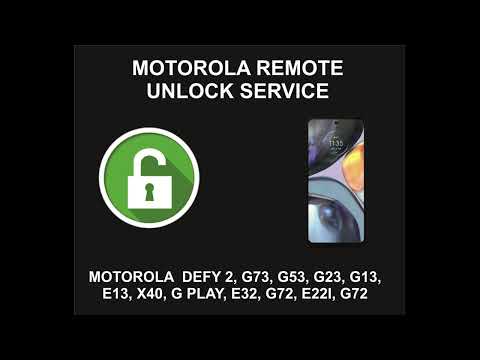 Motorola Remote Unlock Service, All Models
