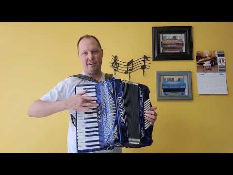 (SOLD!) - Solloni Compact II - Brand New, Ocean Blue Pearl (Carnegie Accordion Company)