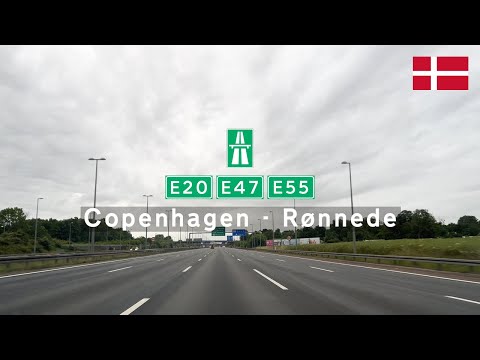 [4KHDR] Driving in Denmark: E20, E47 & E55 from Copenhagen to Rønnede
