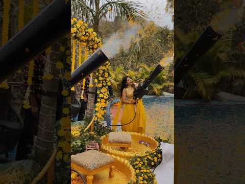 Best Haldi Ceremony theme || Haldi ceremony #haldiceremony #haldi #haldidecor #haldigeet #haldisong