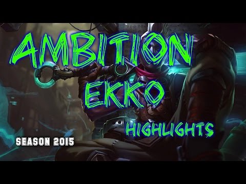 CJ Entus Ambition - Ekko Jungle - Highlights - Korean SoloQ - Season 2015 - League of Legends