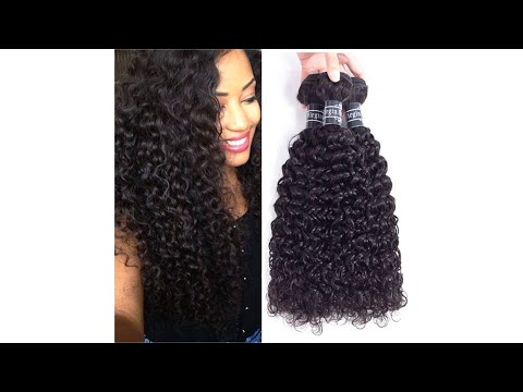 Amella Hair Brazilian Curly Hair Weave 3 Bundles (14...