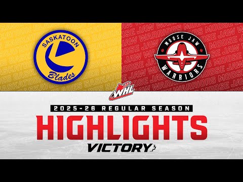 Saskatoon Blades at Moose Jaw Warriors 12/13 | WHL Highlights 2025-26