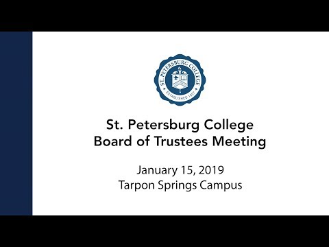 Board of Trustees Meeting: 01-15-19