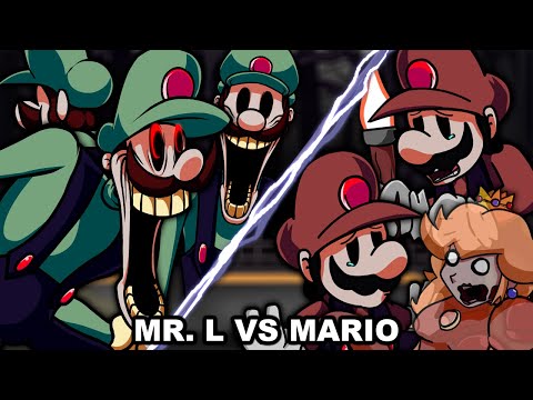 MR. L VS Mario (Overdue Cover) - Mario Madness V2 FNF