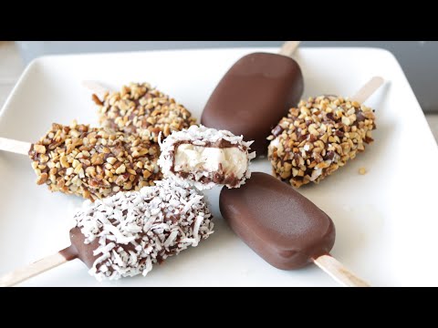 How to Make Ice Cream Bars | 5 Ingredients | Chocolate Dipped Ice Cream Bars Recipe