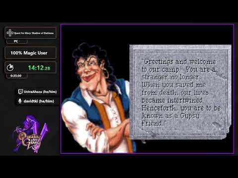 Questing for Glory 5 - Quest for Glory: Shadow of Darkness 100% Magic User by UstraAhazu