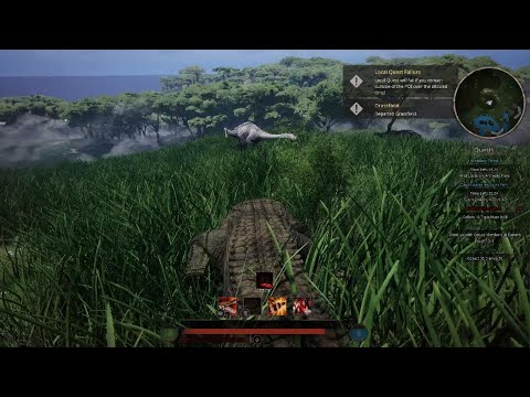 Path of titans Deinosuchus v Deinocheirus