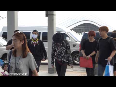 [Fancam] BEAST 140801 - Heading to Shenzhen (Incheon airport)