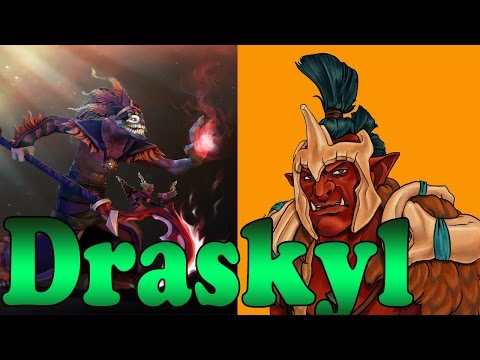 Dota 2 - Draskyl Dazzle And Troll Warlord - Pub Match Gameplay!