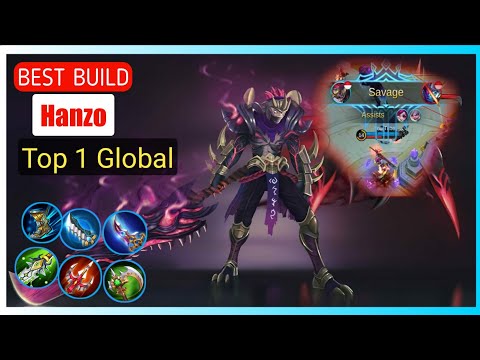 Savage! Hanzo Best Build Top 1 Global | Mobile Letjend : Bang Bang