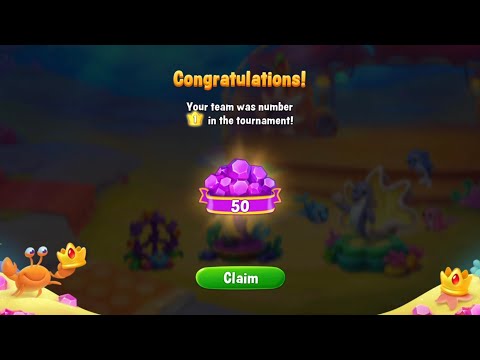 @Fishdom Our Team Got 1st Rank, Received 50 💎