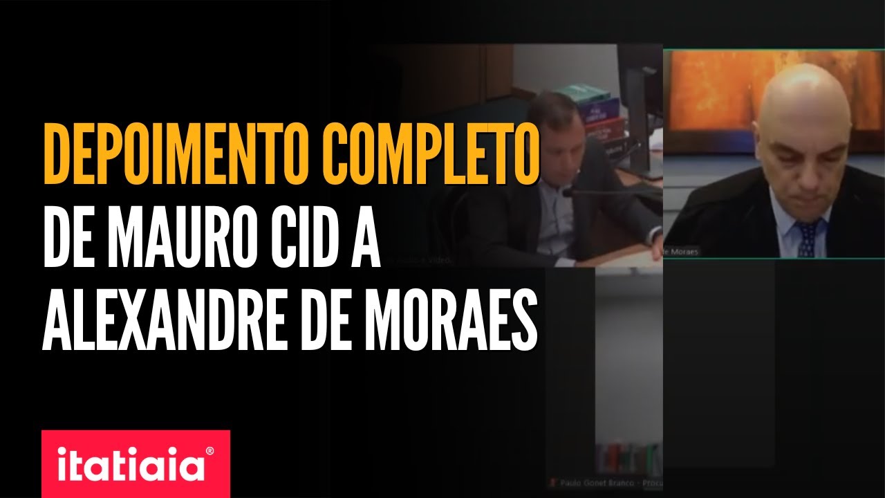 MINISTRO DO STF, ALEXANDRE DE MORAES LIBERA VÍDEO NA ÍNTEGRA DA DELAÇÃO DE MAURO CID