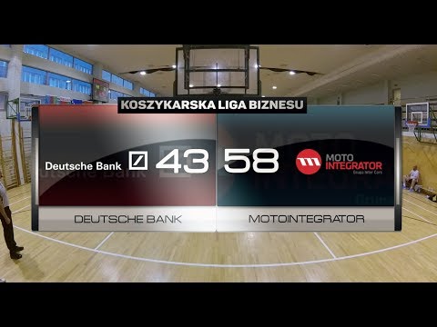 Deutsche Bank vs Motointegrator - X kolejka - Warszawa - Koszykarska Liga Biznesu