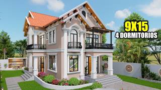CASA PEQUEÑA 9x15 CON CUATRO DORMITORIOS (RVL CASAS 2026)