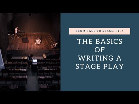image-What is the format for a stage play?