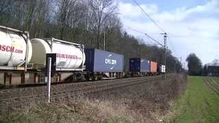 preview picture of video 'Diverse treinen bij Hüthum en Emmerich, 13 maart 2015'