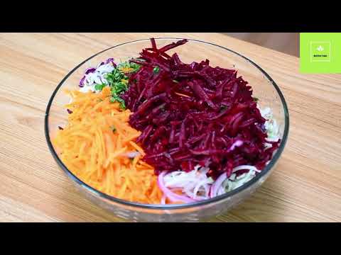 Ensalada de Repollo con Zanahoria riquisima y diferente con aderezo casero super fácil de hacer