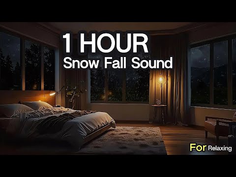 4K SNOW FALL FOR RELAXING || COZY & SOFT AMBIENCE || RELAX, STUDY, WORK, OR SLEEP  🌌✨