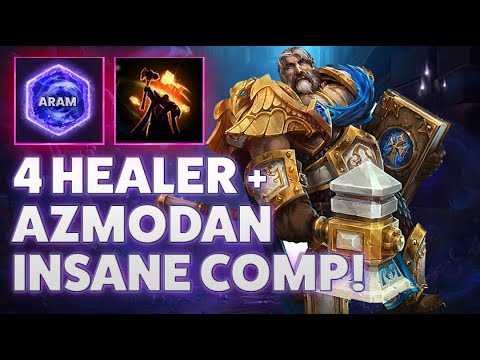 ARAM LOST CAVERN - 4 HEALER + AZMODAN INSANE ARAM COMPOSITION!